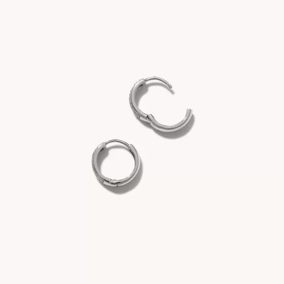 Best Bold Pav Diamond Huggie Hoops Earrings