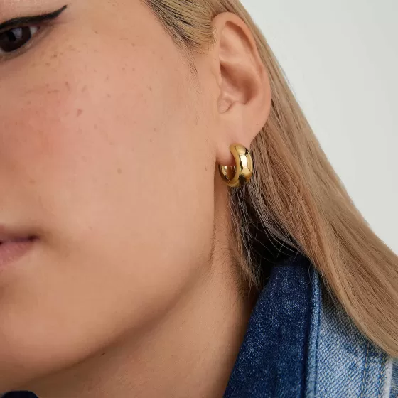 Cheap Chunky Medium Hoops Earrings