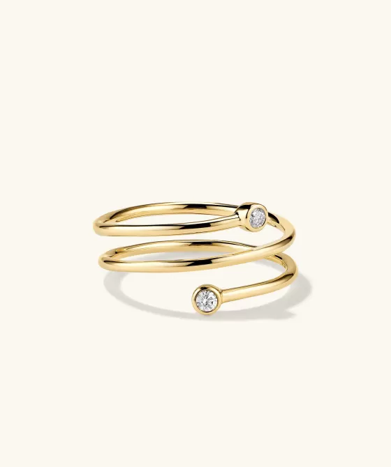 Hot Diamond Coil Ring Rings