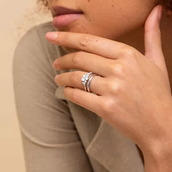 Clearance Diamonds Cluster Ring Rings