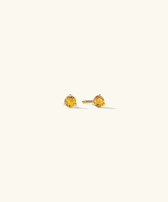 Outlet Gemstone Mini Studs Earrings