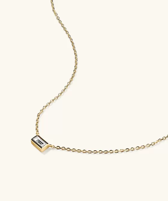 Best Mini Baguette Diamond Necklace Necklaces