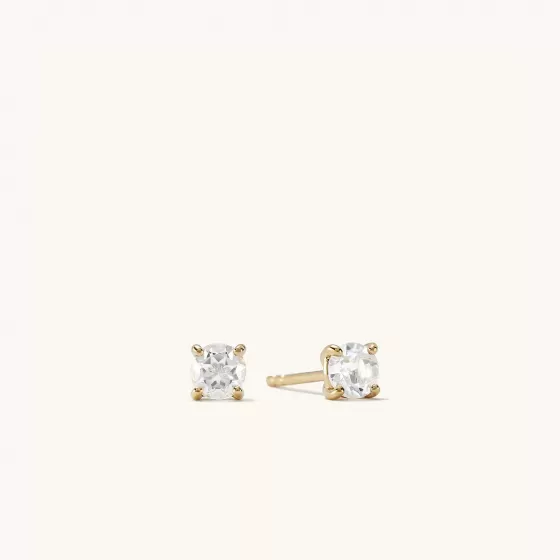 Best Round Topaz Studs Earrings